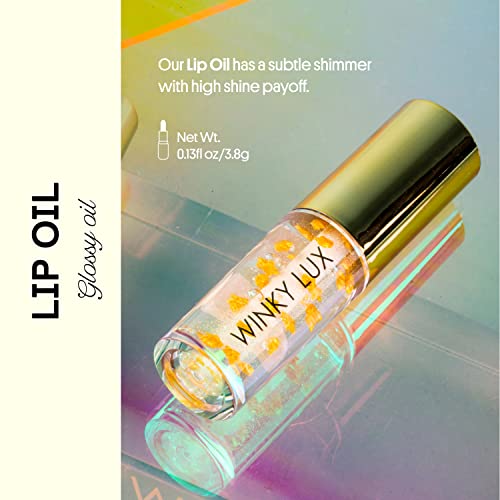 Winky Lux Lip Oil With Vitamin E & Peptides Clear Lip Gloss