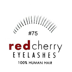 RED CHERRY Human Hair False Eyelashes 75