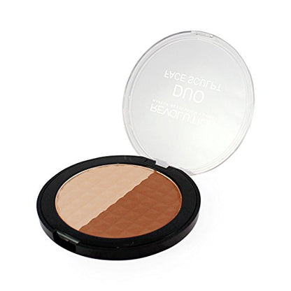 Makeup Revolution Duo Face Sculpt Contouring and Highlighter 2-in-1 Pack of 1 x 15 g