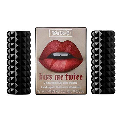 KAT VON D Kitten Mini Kiss Me Twice Studded Kiss Crème Lipstick Set