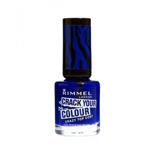 Rimmel Crack Your Colour Crazy Top Coat 030 Rocking Royal Blue