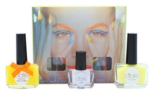 Ciate Corrupted Neon Manicure Megaphone Big Yellow Taxi Glitter Nail Polish Varnish Set