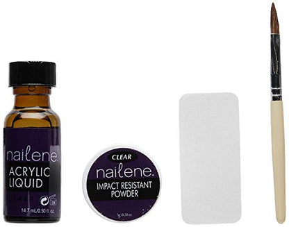 Nailene Acrylic Fill Kit up to 4 salon filles 77068 clear