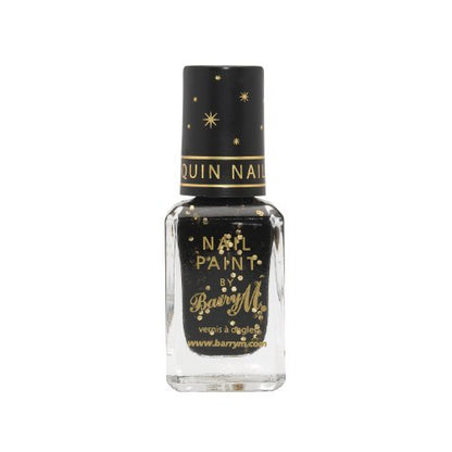 Barry M Sequin Nail Paint Black
