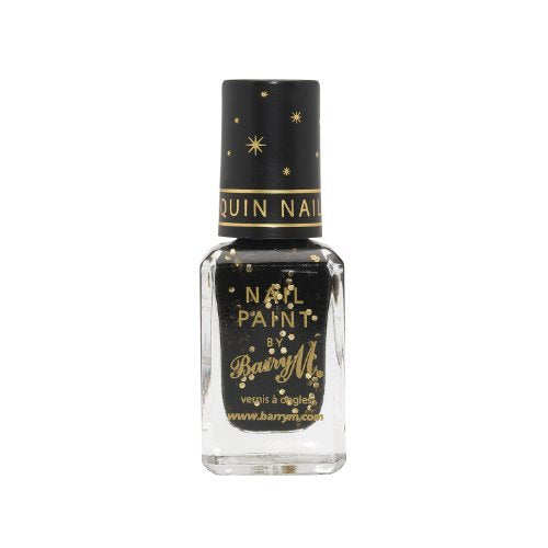 Barry M Sequin Nail Paint Black by Barry M