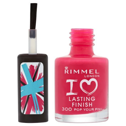 Rimmel I Love Lasting Finish Nail Polish, Pop Your Pink