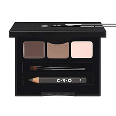 CYO Groom Box Brow Kit Eyebrow Wax Pencil Gel Powder MEDIUM/DARK