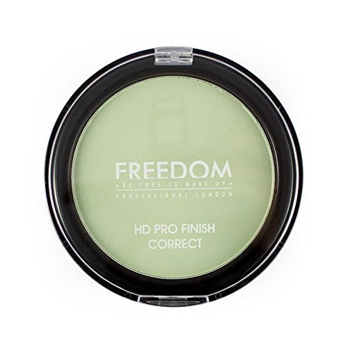 Freedom Makeup London HD Pro Finish Correct Pressed Powder, Mintgreen, 4g