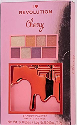 I Heart Revolution Chocolate Mini Eyeshadow Palette (8) Cherry 2.7 g