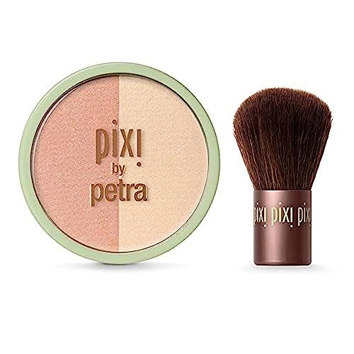 Pixi Beauty Blush Duo + Kabuki Peach Honey