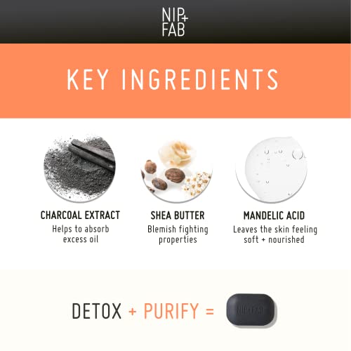 Nip + Fab Charcoal & Mandelic Acid Fix Cleansing Bar Face