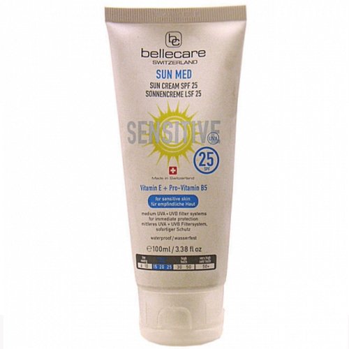 Bellecare Sun Cream SPF 25 for Sensitive Skin with Vitamin E & B5 100ml