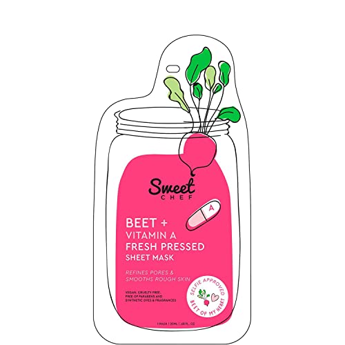 Sweet Chef Fresh Pressed Sheet Face Mask (Beet + Vitamin A)