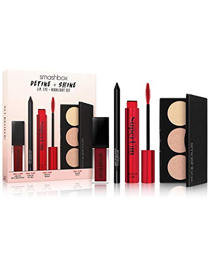 Smashbox Define & Shine 4pc Lip, Mascara & Highlight Set