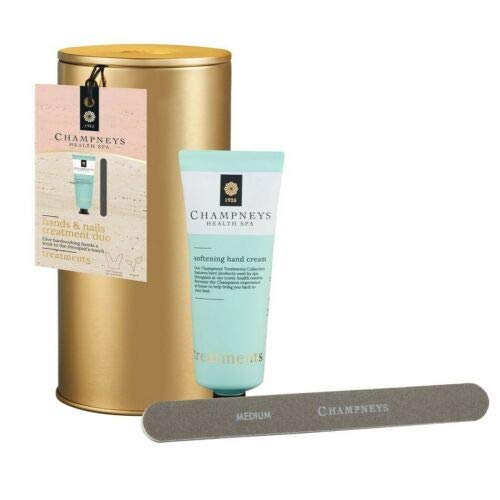 Champneys Health Spa Hand & Nail Treatment Duo Gift Set Round Tin