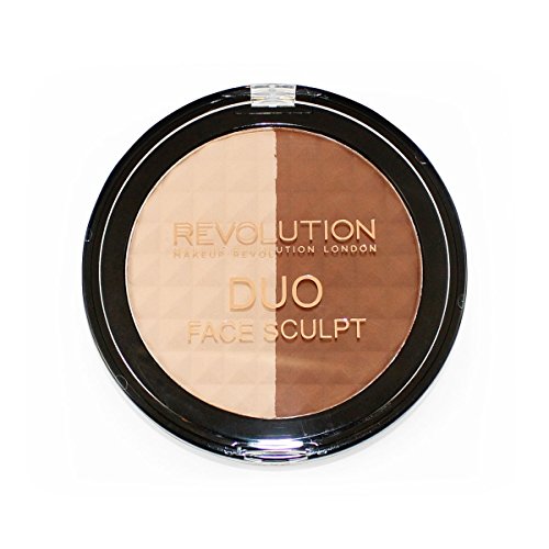 Makeup Revolution Duo Face Sculpt Contouring and Highlighter 2-in-1 Pack of 1 x 15 g