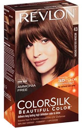 Revlon ColorSilk Hair Color [43] Medium Golden Brown 1 ea by Colorsilk