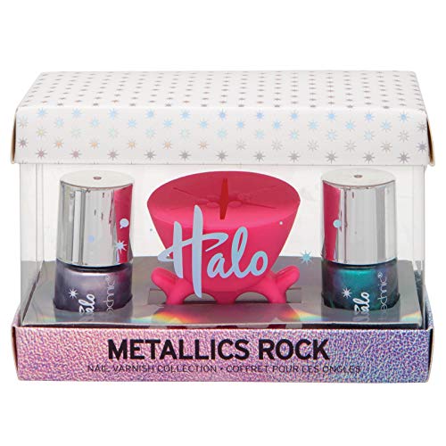 Christmas 2019 Technic Halo Metallic Rocks Nail Varnish Ladies Girls Gift Set