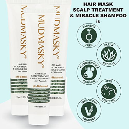 Mudmasky Hair Mask Scalp Treatment