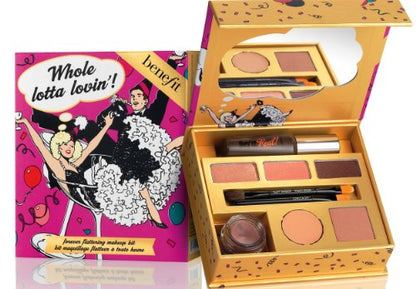 BENEFIT COSMETICS whole lotta lovin' LIMITED EDITION forever flattering MIRRORED makeup kit