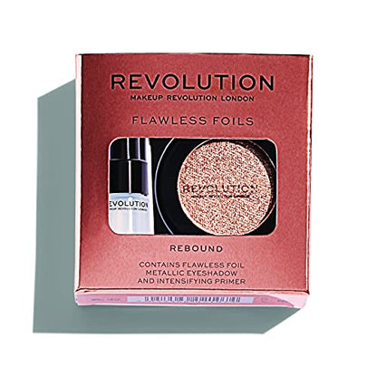 Makeup Revolution, Flawless Foils, Rebound, Eyeshadow & Primer, 2g + 2ml