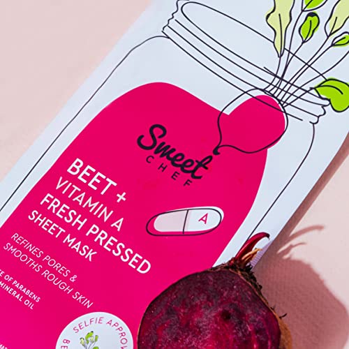 Sweet Chef Fresh Pressed Sheet Face Mask (Beet + Vitamin A)