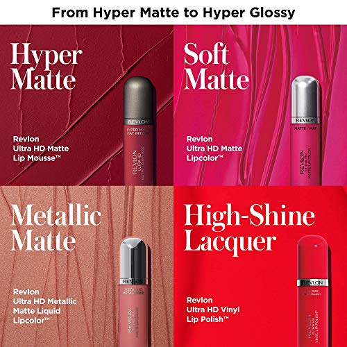 Revlon Ultra HD Metallic Matte Lipcolor, Glow