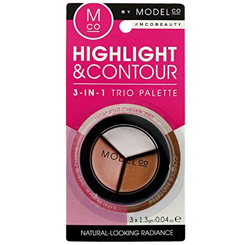 ModelCo Highlighter & Contour 3 in 1 Trio Palette