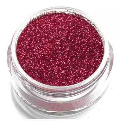Glitter Eyeshadow Makeup for Eyes Face Body (Ruby Red)
