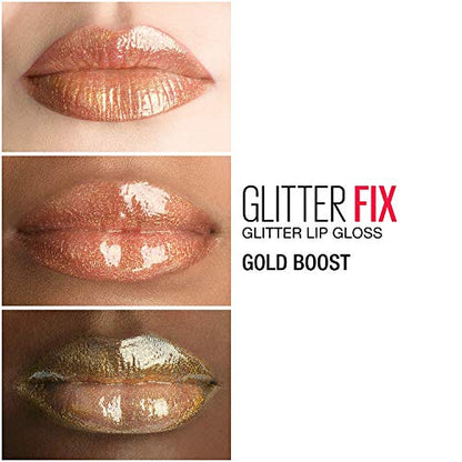 Maybelline Lip Studio Glitter Fix Lip Gloss Gold Boost