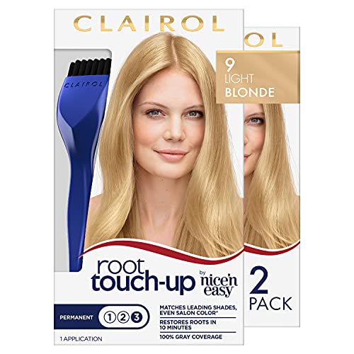 Clairol Nice 'n Easy Root Touch-Up Light Blonde Shade 9 (Pack of 2)