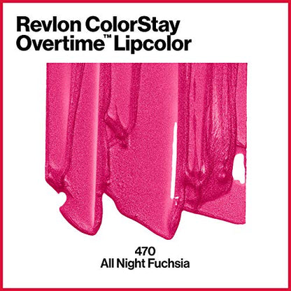 REVLON ColorStay Overtime Lip Colour, All Night Fuchsia