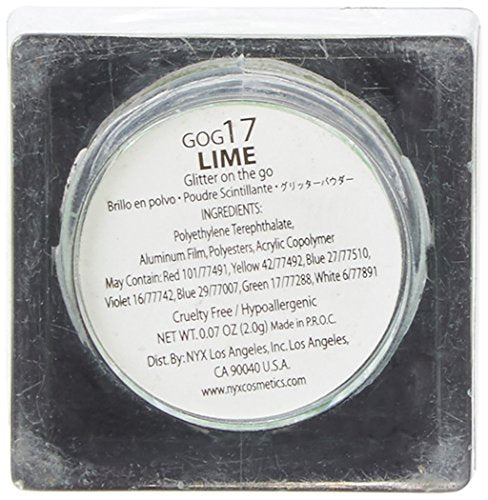 NYX Cosmetics Glitter On The Go  Eyeshadow - Lime