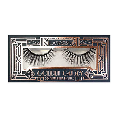LA Splash Golden Gatsby Collection LASH 3D Faux Mink Paraben-Free, Vegan, Gluten-Free (1920)