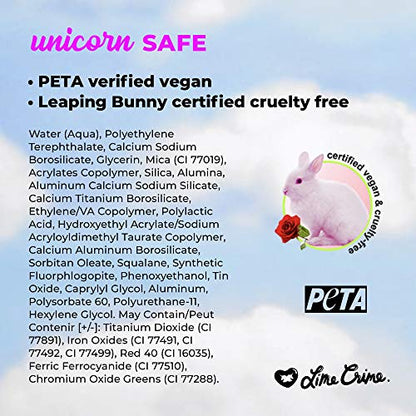 Lime Crime Starlight diamond dew glitter liquid eyeshadow in Starlight