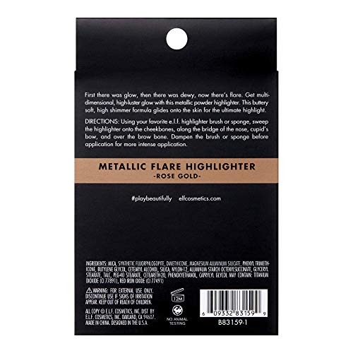 e.l.f. - Metallic Flare Highlighter Rose Gold - 0.18 oz (5 g)
