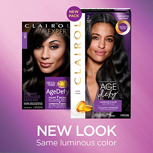 Clairol Age Defy Expert Collection, Black 2, Permanent Hair Colour, 1 Kit