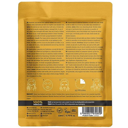 BEAUTYPRO HYALURONIC ACID Hydrating Facial Sheet Mask - 100% Biodegradable